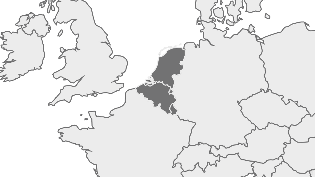 Map of Benelux