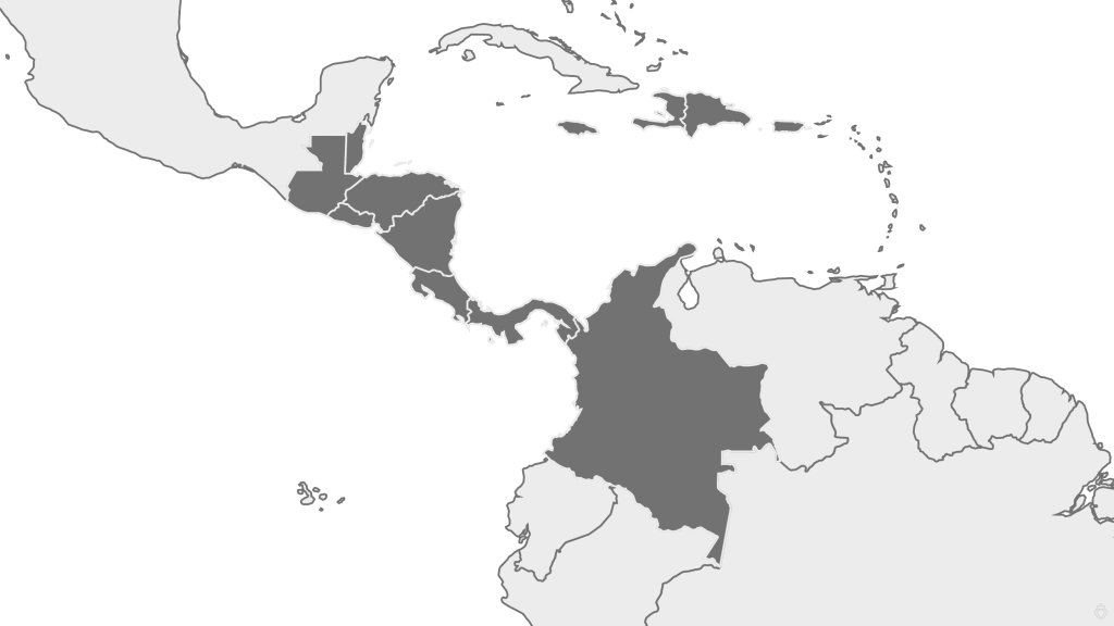 Map of Central America